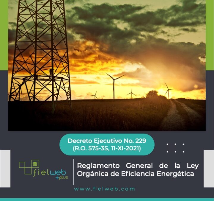 Reglamento General de la Ley Orgánica de Eficiencia Energética – Boletín Jurídico
