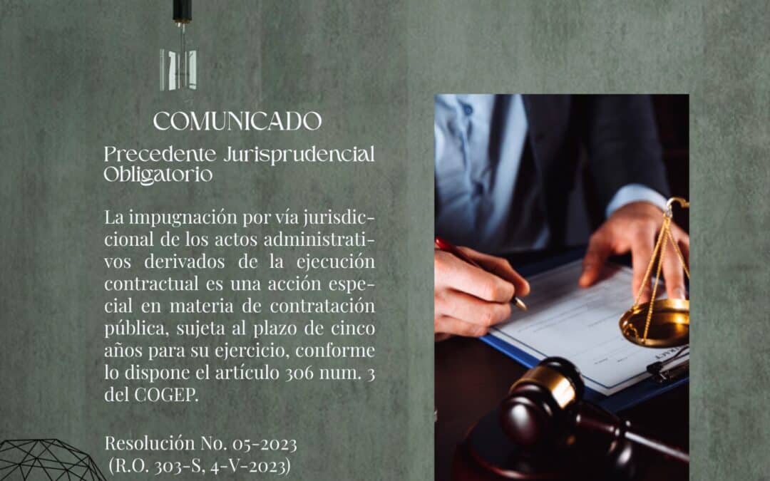 Precedente Jurisprudencial Obligatorio – Boletín Jurídico